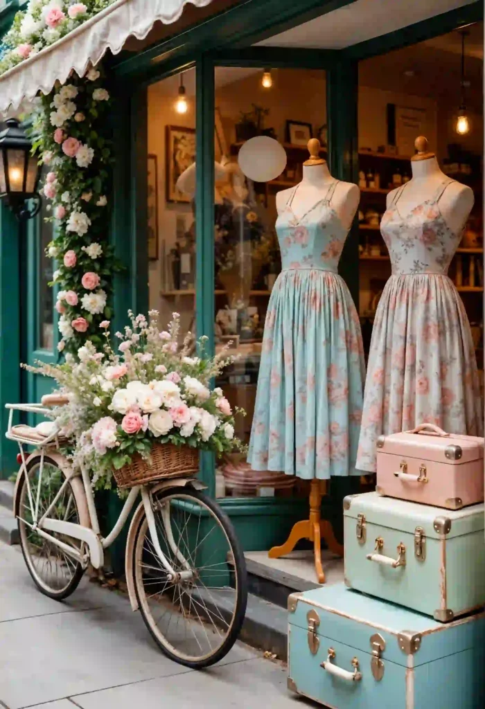 2 frocks hanging infront of the best boutique in kochi